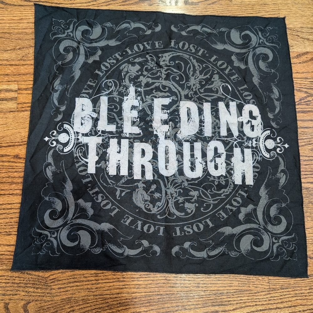 Bleeding Through (Metal Band) Handkerchief/Headband